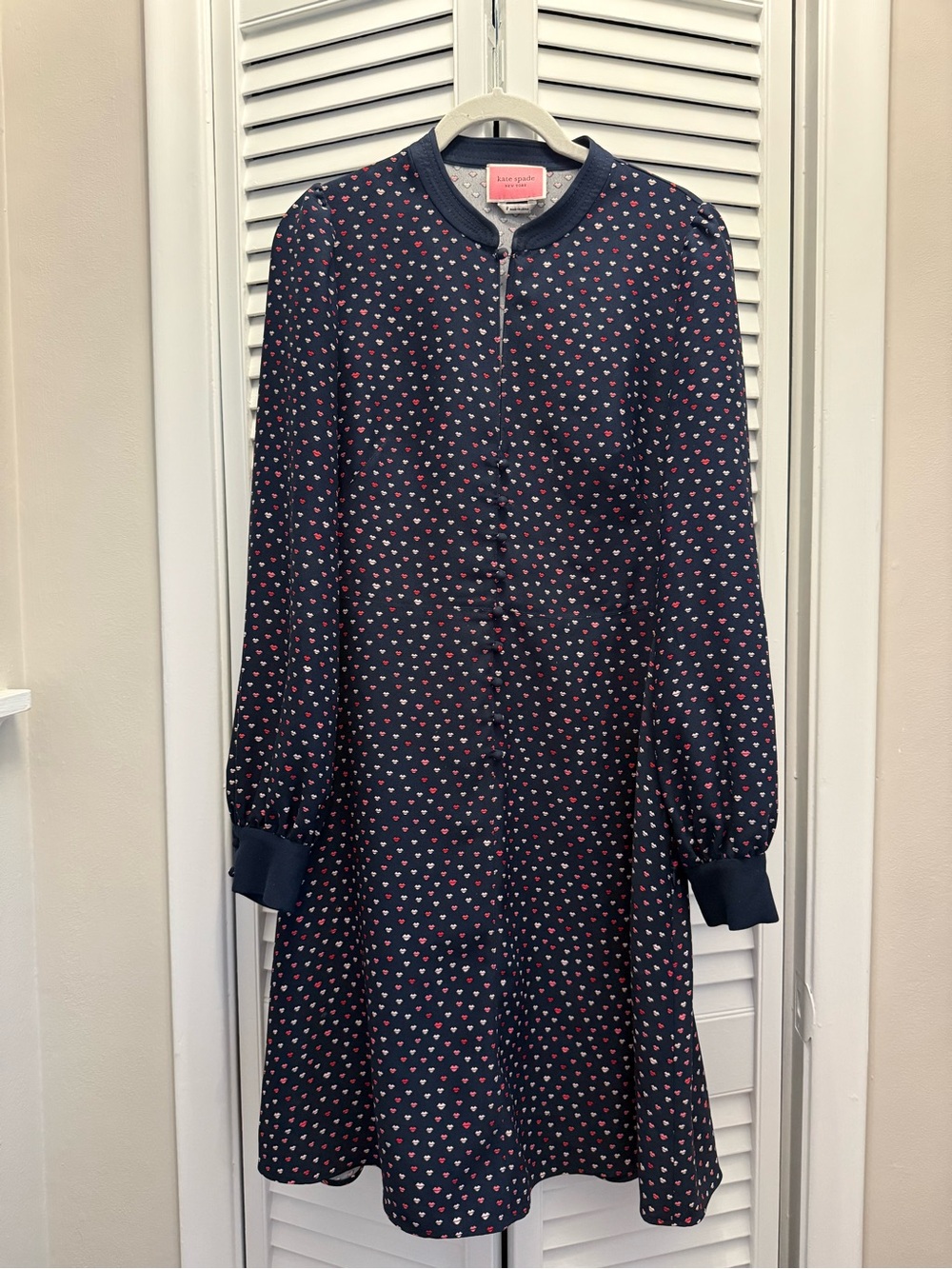 Kate Spade Mainline Crepe Lips Dress Size 8